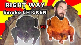 Youre smoking chicken WRONG  How to smoke CRISPY JUICY whole chicken on a pellet grill Traeger [upl. by Enivid]