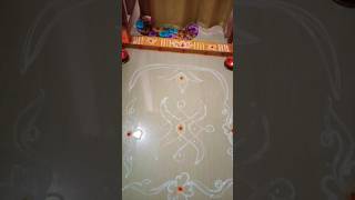 Karthika masam simple rangoli🌺👍 trendingshorts muggulu [upl. by Mame556]