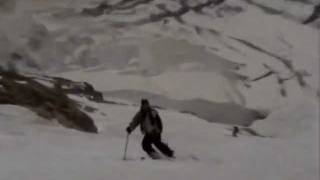 Telemark Skiing the Marinelli Couloir  Spring 2003 [upl. by Yerot]