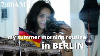 my summer morning routine in Berlin 💋⏰☀️🇩🇪 [upl. by Inanuah]