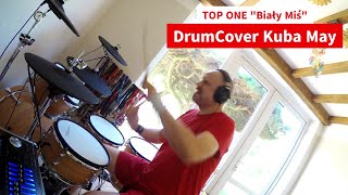 Top One  BIAŁY MIŚ  Drum Cover  perkusja PERKUSISTA DiscoPunk [upl. by Nallid]