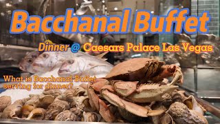 Dinner at Caesars Palace Bacchanal Buffet [upl. by Wittenburg]