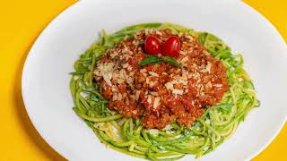 Delicious Zucchini Noodles with Pesto [upl. by Charin]