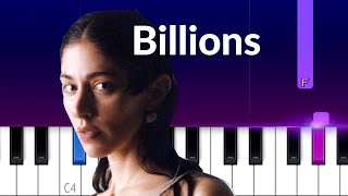 Caroline Polachek  Billions Piano Tutorial [upl. by Ramses608]