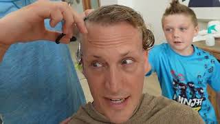 We gave our DAD a MOHAWK MOM freaked [upl. by Joon]