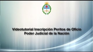 Proceso de Registración de Auxiliares de Justicia  Peritos de Oficio [upl. by Siusan355]