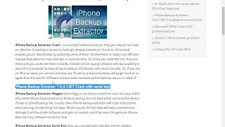 iPhone Backup Extractor 7641407 Cracklatest version2019 [upl. by Elyagiba]