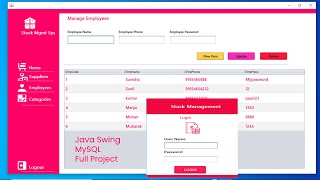 Java Swing Project  Stock Management System Using Java and MySQL [upl. by Osterhus]