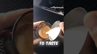 Learning latte art  part2 cortado latteart coffeeheads [upl. by Susette]