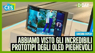 Abbiamo visto gli incredibili prototipi dei nuovi OLED pieghevoli Samsung [upl. by Fesuy]