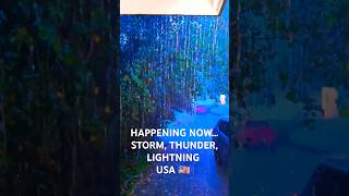 HAPPENING NOW STORM THUNDER LIGHTNING IN USA 🇺🇸 shortvideo shortsvideo lifeinamerica storm [upl. by Chesna]