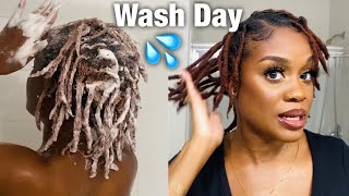 Come Retwist With Me  How To Wash and Retwist StarterBaby locs  Full Wash Day Routine [upl. by Ner125]