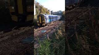 2 tone 158714 working 2A95 from Aberdeen to Inverurie shorts train class158 subscribe [upl. by Vatsug]