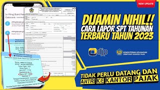 Cara lapor spt tahunan pribadi online 2023 • Penghasilan diatas 60 Juta • formulir 1770S [upl. by Rayham]