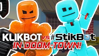 KlikBot VS Stikbot in DOOM TOWN  FINISH THE ENDING 02 Galaxy Defenders [upl. by Notsew872]