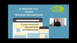 El juicio verbal civil Especialidades procedimentales [upl. by Eanal]