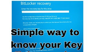 Bitlocker Recovery  Personal Laptop  How to Recover  Microsoft Windows 10 Bitlocker [upl. by Bilbe617]