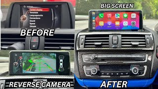 BMW 12 Series 20122018 Head Unit amp Reverse Camera Wireless CarPlay Android Install Review  Part 6 [upl. by Ellerehc]