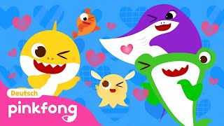 Ich liebe euch ㅣBabyHais SchultagㅣBaby Shark DeutschㅣPinkfong Baby Hai Kinderlieder [upl. by Nutter]