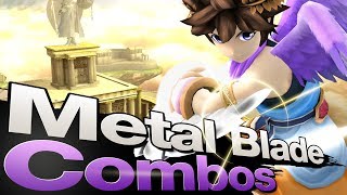 Smash 4 Wii U  Metal Blade Combos AGAINST Megaman Part 2 [upl. by Ardnnek]