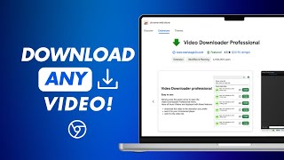 How to Download Videos for FREE from Chrome [upl. by Tnarud]