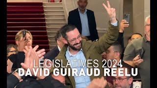 Législatives en mairie de Roubaix  réaction de David GUIRAUD NFP [upl. by Ahsirak]