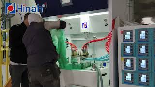 Power and Free Conveyor Automatic Powder Coating Oven Line for Fence [upl. by Oringa]