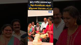 💜ஜப்பானில் களைகட்டிய நெப்போலியன் மகன் திருமண கொண்டாட்டம் 💜 tamilsociety trending marriage [upl. by Demmahom]