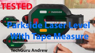 Parkside Laser Level WIth Tape Measure PLLM 10 A1 [upl. by Nylrahs724]