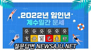 2022 임인년 운세  꼭 알고 참고해야 할 것들  계수일간 계축 계묘 계사 계미 계유 계해 일주별 운세 [upl. by Alcus565]