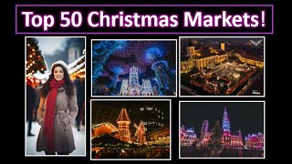 Top 50 Christmas Market Winter Wonderlands Around the World christmas christmasmarkets [upl. by Jadwiga]