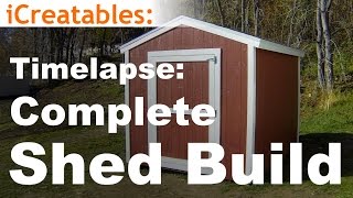 Timelapse of How To Build A Shed  Watch Every Step In The Shed Building Process [upl. by Karil]