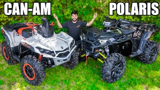 CanAm Outlander VS Polaris Sportsman  WHAT WILL WIN [upl. by Ahseenat888]