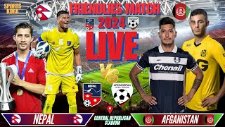 NEPAL VS AFGANISTAN MENS FOOTBALL LIVE  FRIENDLIES MATCH 2024  LIVE COMMENTARY [upl. by Grimona457]