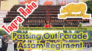 Assam Regiment  Passing Out Parade  01062024  3rd batch of 658 Agniveers  Shillong [upl. by Nileuqay]