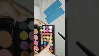 eyeshadows swatches ♥️ affordable makeup Palette 🎨youtube theonlyone481 ytshorts trending [upl. by Rennold724]