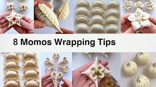 how to wrap momo  8 styles momo wrapping tips [upl. by Henderson47]