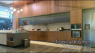 Tropical Kitchen The Gading Residence  AMARE kitchen [upl. by Kerby]