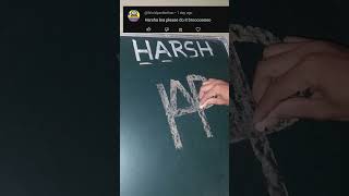 Harsh name logo artvideo drawing artfeed paintingdrawing youtubeshorts ytshort [upl. by Anil564]