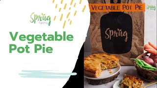 Cheesy Vegan Pot Pie Recipe  Sprng Farms [upl. by Ecyrb]