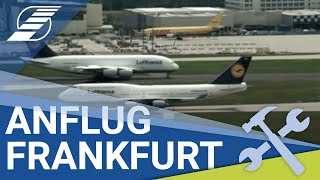 Anflug Frankfurt  Aufgaben der Deutschen Flugsicherung [upl. by Niltiak]