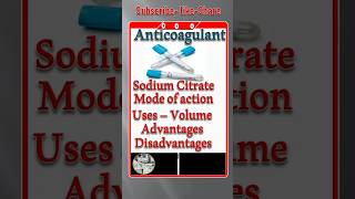 Full explanation of Sodium citrate anticoagulant biochemistry science youtubeshorts laboratory [upl. by Samohtnhoj]