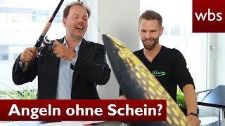 Angeln ohne Angelschein  In Deutschland erlaubt  RA Solmecke mit Hubertus von FishingKing [upl. by Ahsias]