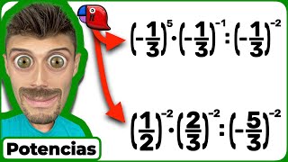 ✅ 👉 PRODUCTO y COCIENTE de POTENCIAS con misma y diferente base desde sus propiedades R2930 [upl. by Ecnahoy]