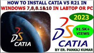 HOW TO INSTALL CATIA V5R20 IN WINDOWS [upl. by Enaid]