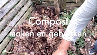 Inis Moestuin 164 Compost maken en gebruiken amp wat staat er nog in de moestuin na zomeropruiming [upl. by Syla]