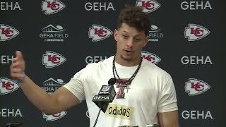 Patrick Mahomes talks after Chiefs handle the Chargers in Week 7 win [upl. by Parsons]