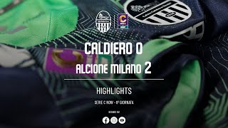 HIGHLIGHTS TIME Calcio Caldiero Terme  Alcione Milano [upl. by Ociredef]