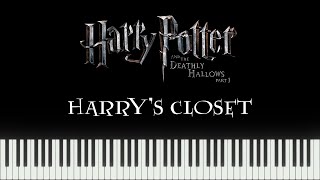 Harry Potter 7  Harrys Closet Synthesia Piano [upl. by Ettesoj]