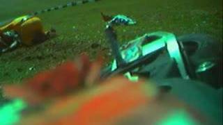 Cadwell Park Bikes Crash 2007 [upl. by Tiemroth]